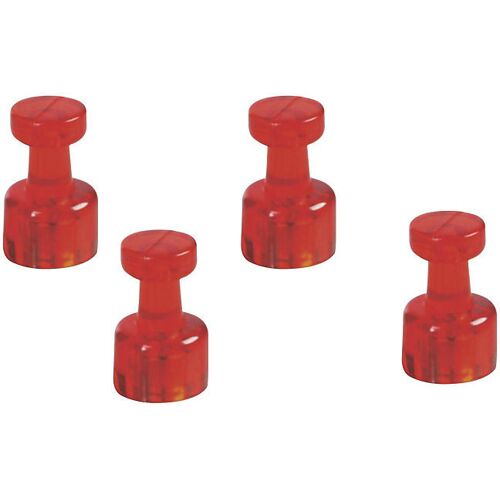 magnetoplan Kegelmagnet, Ø 18 mm, VE 48 Stk, rot