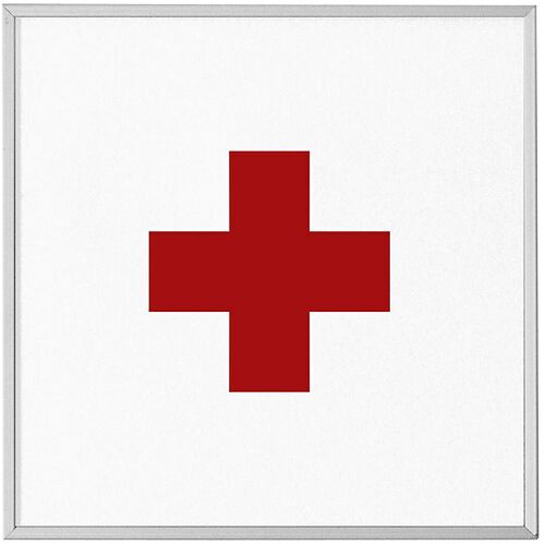 MADRID Silver Line™ Türschild, Piktogramm HxB 120 x 120 mm, Erste Hilfe kaiserkraft