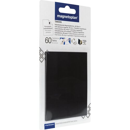 magnetoplan Klebe-Ecken, magnetisch, LxB 20 x 20 mm, VE 600 Stk