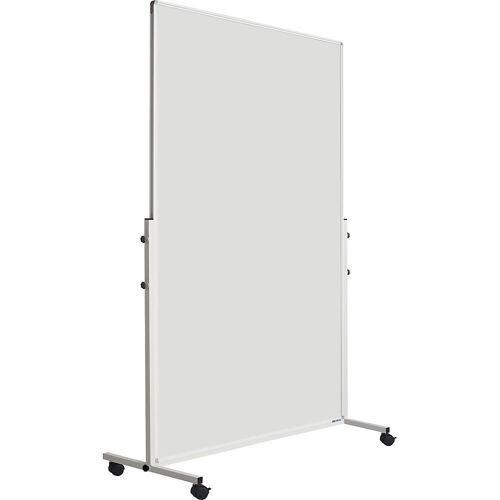 SMIT VISUAL Whiteboard, mobil, Stahlblech, emailliert, HxBxT 1900 x 1265 x 505 mm