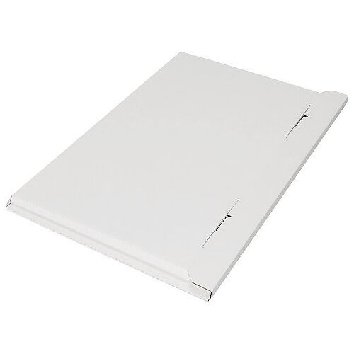 ratioform Flach-/Kalender-Pack, 1-wellig, Innen-LxBxH 630 x 450 x 10 mm, weiß, ab 20 Stk