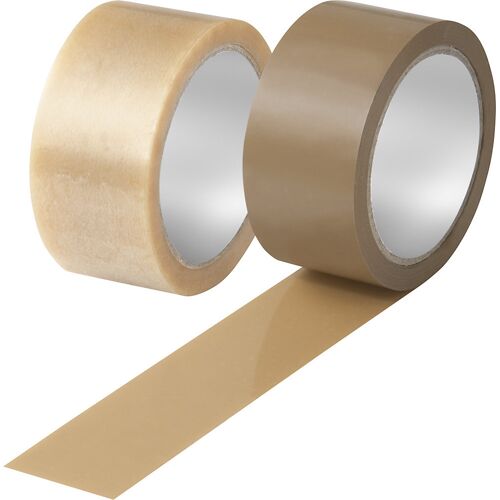 ratioform PVC-Packband TOP, Stärke 65 µm, VE 6 Rollen, braun, Bandbreite 50 mm