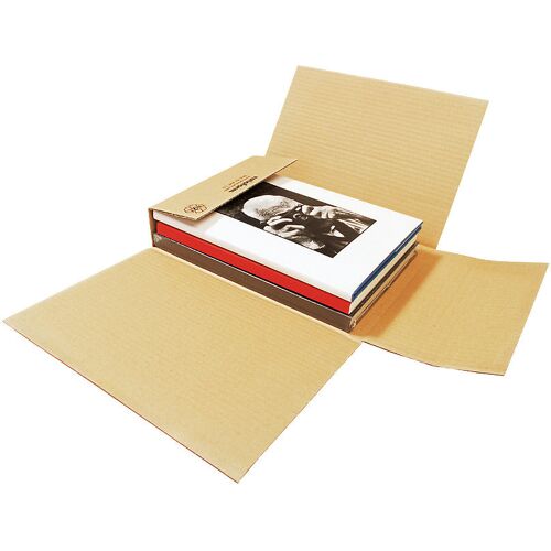 ratioform economy Kreuzverpackung, einteilig, 1-wellig, braun, LxB 843 x 596 mm, Füllhöhe 100 mm, ab 100 Stk