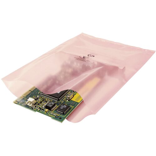 ratioform ESD-Flachbeutel, rosa, LxB 250 x 200 mm, VE 100 Stk, ab 10 VE