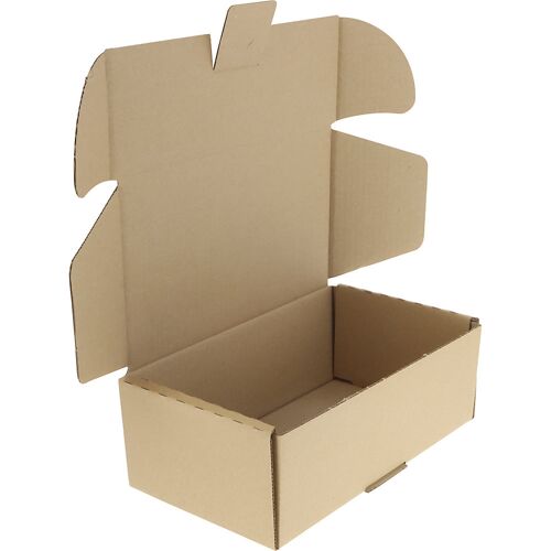 ratioform terra Klappbox, 1-wellig, braun, Innenmaße 270 x 160 x 100 mm, VE 25 Stk, ab 10 VE