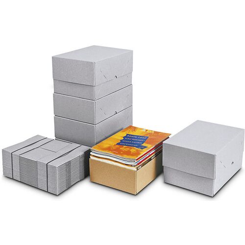 ratioform Stülpdeckel-Aufrichtekarton, höhenvariabel, Innenmaße 305 x 215 x 100 mm, 400 g/m², ab 50 Stk