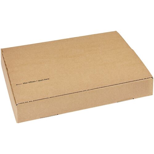 ratioform flow Speedbox Karton Plus, 1-wellig, LxBxH 386 x 285 x 50 mm, ab 100 Stk