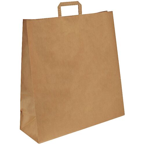 ratioform Papiertragetasche, braun, LxBxH 450 x 170 x 480 mm, 100 g/m², VE 200 Stk, ab 10 VE