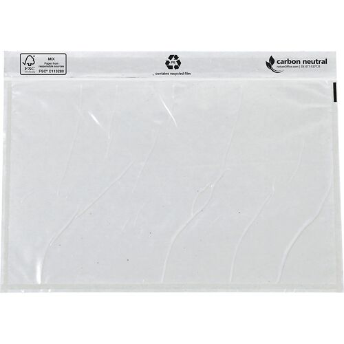 ratioform Recycling-Dokumententaschen, ohne Aufdruck, VE 1000 Stk, LxB 240 x 162 mm