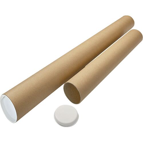 ratioform economy Versandrohr, mit Deckel, LxØ 520 x 50 mm, VE 10 Stk, ab 5 VE