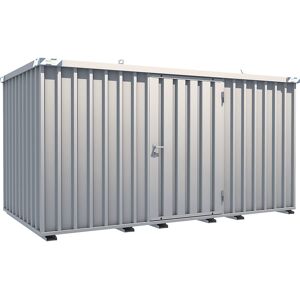 Schnellbau-Container, verzinkt, Außen-BxHxT 2100 x 2100 x 4100 mm, 1 Flügeltür lange Seite kaiserkraft Schnellbau-Container, verzinkt, Außen-BxHxT 2100 x 2100 x 4100 mm, 1 Flügeltür lange Seite kaiserkraft
