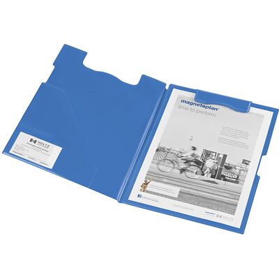 magnetoplan Klemmbrett-Mappe, DIN A4 Format, VE 3 Stk, blau magnetoplan Klemmbrett-Mappe, DIN A4 Format, VE 3 Stk, blau