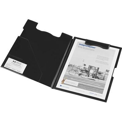 magnetoplan Klemmbrett-Mappe, DIN A4 Format, VE 3 Stk, schwarz magnetoplan Klemmbrett-Mappe, DIN A4 Format, VE 3 Stk, schwarz