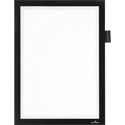 DURABLE DURAFRAME® Info-Rahmen MAGNETIC NOTE A4, für direktes Beschriften, magnetisch, VE 5 Stk, Rahmen schwarz DURABLE DURAFRAME® Info-Rahmen MAGNETIC NOTE A4, für direktes Beschriften, magnetisch, VE 5 Stk, Rahmen schwarz