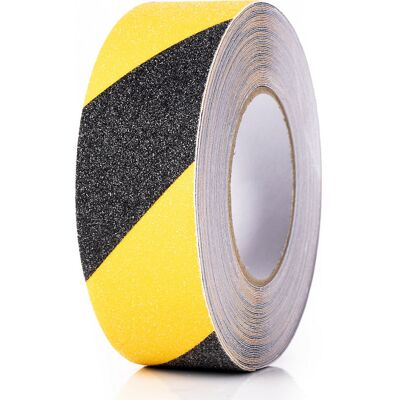 Ampere Bodenmarkierungsband, rutschfest, Breite 50 mm, gelb/schwarz Ampere Bodenmarkierungsband, rutschfest, Breite 50 mm, gelb/schwarz