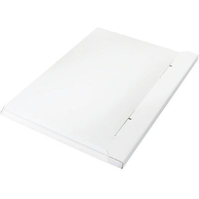 ratioform Flach-/Kalender-Pack, 1-wellig, Innen-LxBxH 570 x 395 x 10 mm, weiß, ab 200 Stk ratioform Flach-/Kalender-Pack, 1-wellig, Innen-LxBxH 570 x 395 x 10 mm, weiß, ab 200 Stk