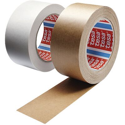 Kaiser Kraft Papier-Packband - tesa 4313 - 6 Rollen, Weiß, 50mm Breite - Verpackungsklebeband Kaiser Kraft Papier-Packband - tesa 4313 - 6 Rollen, Weiß, 50mm Breite - Verpackungsklebeband