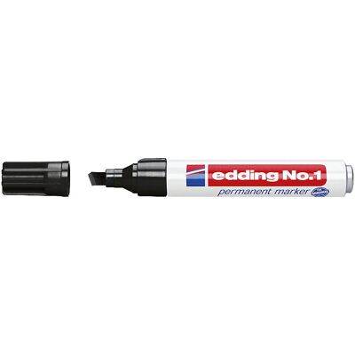 Permanentmarker edding® No. 1, Strichstärke 1 - 5 mm, VE 10 Stk, schwarz, ab 10 VE kaiserkraft Permanentmarker edding® No. 1, Strichstärke 1 - 5 mm, VE 10 Stk, schwarz, ab 10 VE kaiserkraft