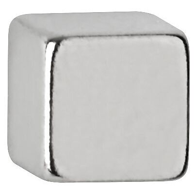 MAUL Neodym-Würfelmagnet, Höhe 5 mm, VE 100 Stk, Haftkraft 1.1 kg, hellsilber MAUL Neodym-Würfelmagnet, Höhe 5 mm, VE 100 Stk, Haftkraft 1.1 kg, hellsilber
