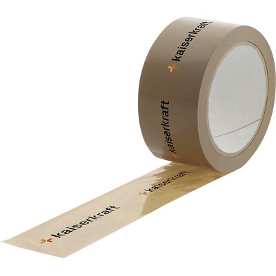 PVC-Klebeband, individuell bedruckt, VE 36 Rollen, Druck 3-farbig, braun, ab 6 VE kaiserkraft PVC-Klebeband, individuell bedruckt, VE 36 Rollen, Druck 3-farbig, braun, ab 6 VE kaiserkraft