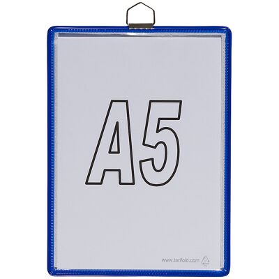 Tarifold Hänge-Klarsichttasche, für Format DIN A5, blau, VE 10 Stk Tarifold Hänge-Klarsichttasche, für Format DIN A5, blau, VE 10 Stk