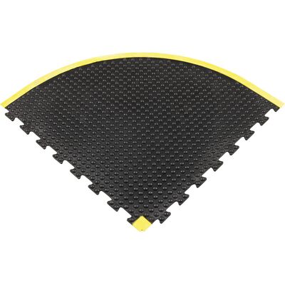 Miltex Anti-Ermüdungsmatte Yoga Dome Basic, schwarz/gelb, LxB 900 x 900 mm, Eckelement Miltex Anti-Ermüdungsmatte Yoga Dome Basic, schwarz/gelb, LxB 900 x 900 mm, Eckelement