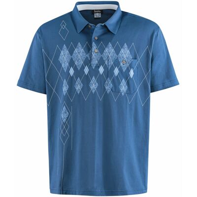 Avena Kurzarm-Polo-Shirt Hautsympathisch - Blau - male - Size: 56/58 Avena Kurzarm-Polo-Shirt Hautsympathisch - Blau - male - Size: 56/58