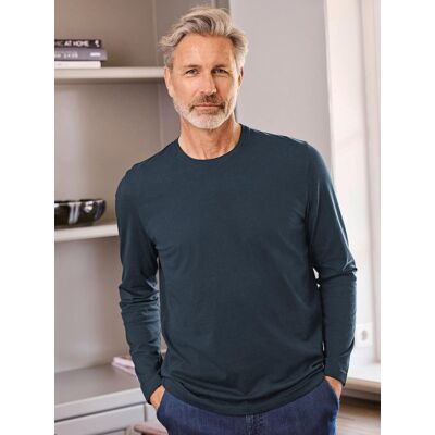 Avena Langarm-Shirt Baumwolle - Marine - male - Size: 58/60 Avena Langarm-Shirt Baumwolle - Marine - male - Size: 58/60