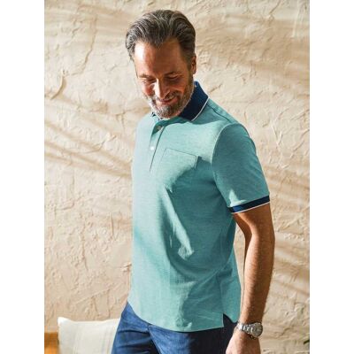 Avena Extrafrisch-Poloshirt - Lagune meliert - male - Size: 50 Avena Extrafrisch-Poloshirt - Lagune meliert - male - Size: 50