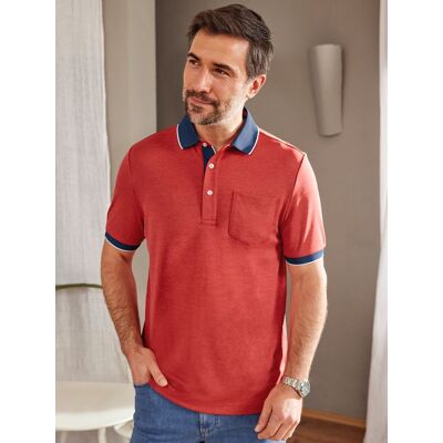 Avena Extrafrisch-Poloshirt - Rot meliert - male - Size: 54 Avena Extrafrisch-Poloshirt - Rot meliert - male - Size: 54