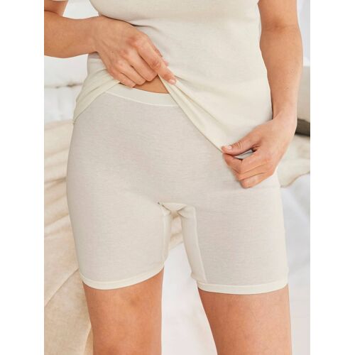 Avena Baumwoll-Angora-Pagenslip - Wollweiß - female - Size: 50