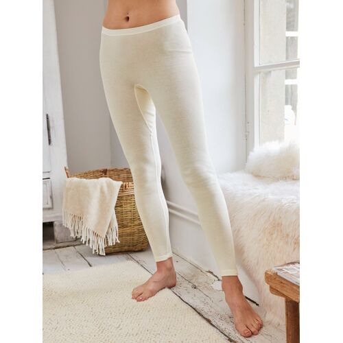 Avena Baumwoll-Angora-Unterhose Lang - Wollweiß - female - Size: 42