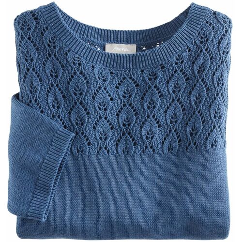 Avena Kurzarm-Pullover Sommerleicht - Marine - female - Size: 46