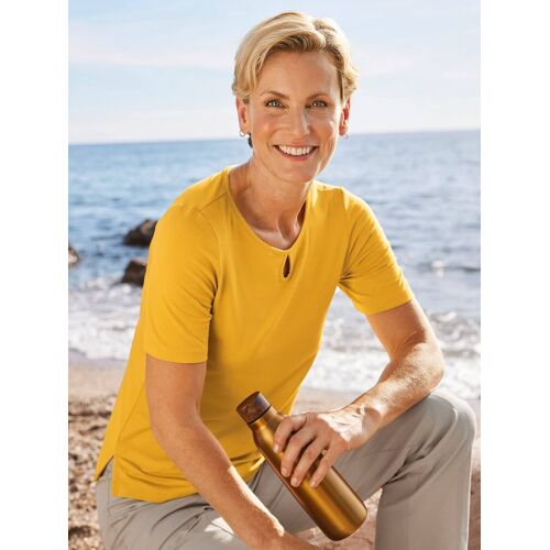 Avena Sommershirt Tropfenausschnitt - Gelb - female - Size: 48