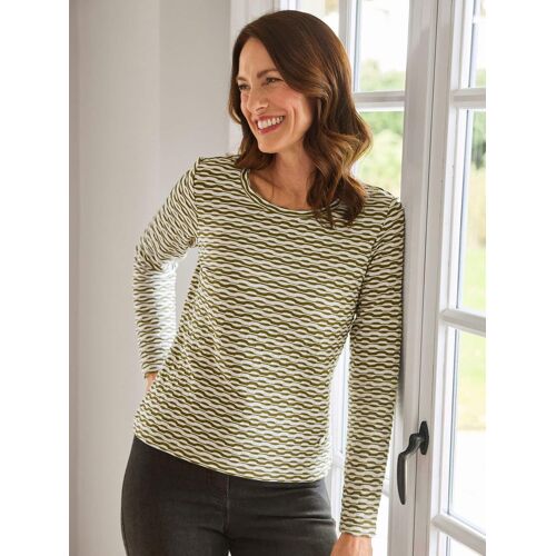 Avena Shirt Wabenstruktur Viskosemix - Avokado - female - Size: 44