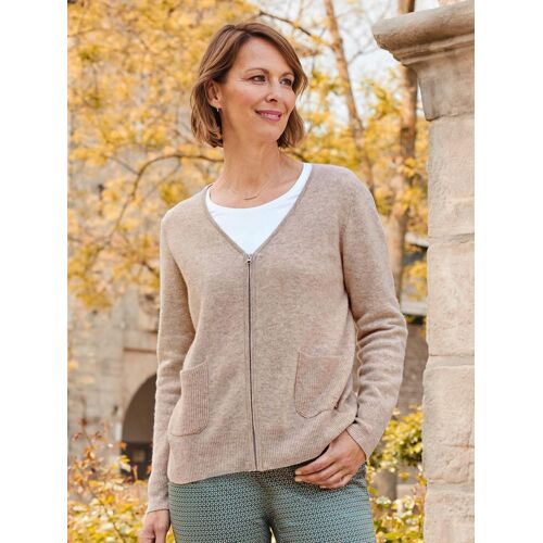 Avena Woll-Strickjacke Extraweich - Beige - female - Size: 48/50