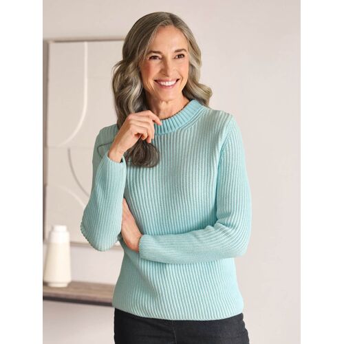 Avena Brioche-Strickpullover Farbeffekt - Mint - female - Size: 46
