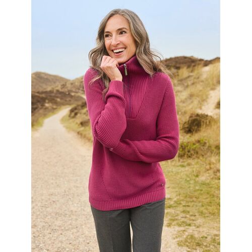 Avena Reißverschluss-Troyer Baumwoll- Mix - Bordeaux - female - Size: 46