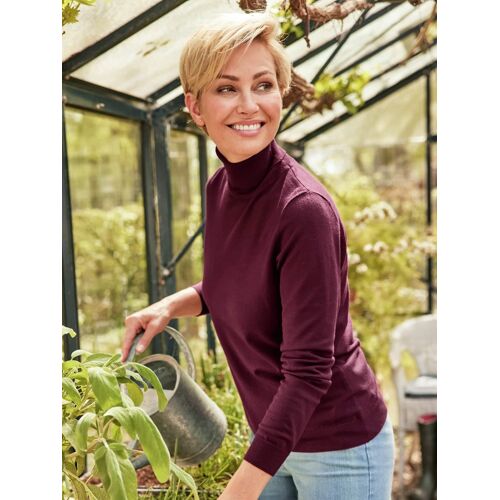 Avena Rollkragen-Pullover Supersoft - Bordeaux - female - Size: 42