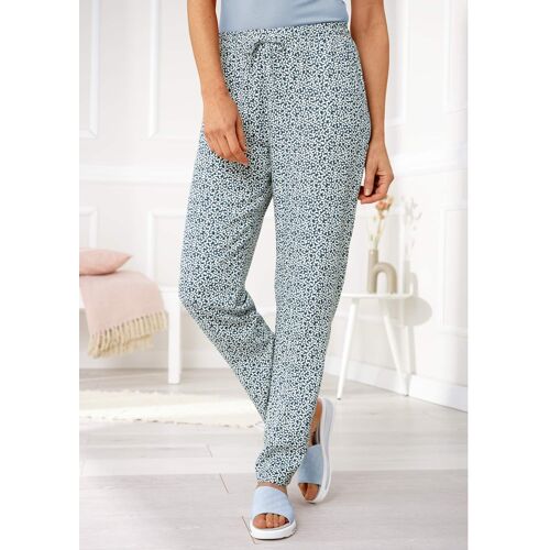 Avena Viskose-Schlupfhose - Blau-Weiss geblümt - female - Size: 21