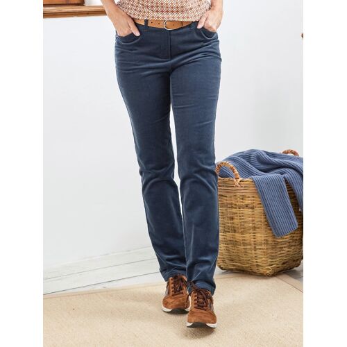 Avena Baumwoll-Cordhose Thermo - Marine - female - Size: 44