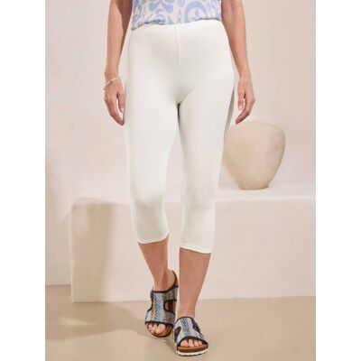 Avena 3/4 Stretch-Leggings - Weiß - female - Size: 46 Avena 3/4 Stretch-Leggings - Weiß - female - Size: 46