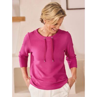 Avena Ottoman-Sweatshirt - Fuchsia - female - Size: 46 Avena Ottoman-Sweatshirt - Fuchsia - female - Size: 46