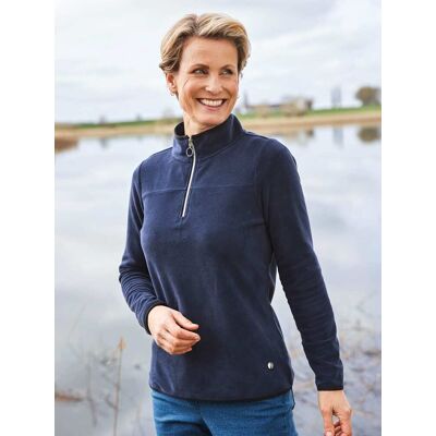 Avena Edel-Fleece Troyer extraleicht - Marine - female - Size: 42 Avena Edel-Fleece Troyer extraleicht - Marine - female - Size: 42