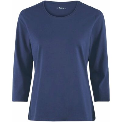Avena Baumwoll-Shirt 3/4 Arm - Marine - female - Size: 38 Avena Baumwoll-Shirt 3/4 Arm - Marine - female - Size: 38