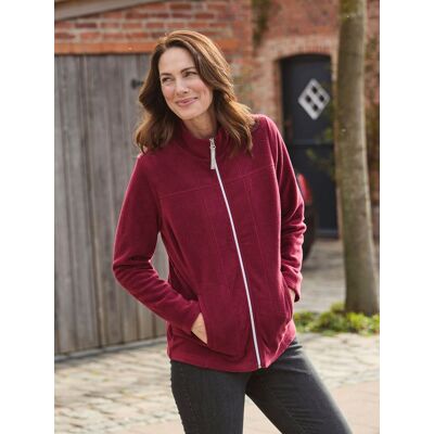 Avena Fleecejacke kuschelwarm - Bordeaux - female - Size: 40 Avena Fleecejacke kuschelwarm - Bordeaux - female - Size: 40