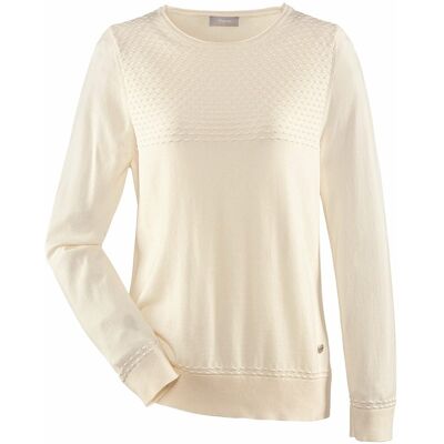 Avena Struktur-Pullover Viskose-Mix - Offwhite - female - Size: 46 Avena Struktur-Pullover Viskose-Mix - Offwhite - female - Size: 46