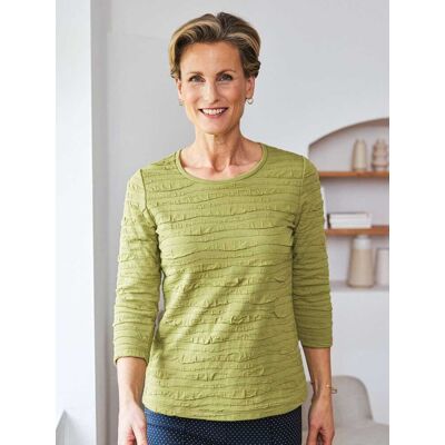 Avena Rundhals-Shirt Strukturmuster - Pistazie - female - Size: 52 Avena Rundhals-Shirt Strukturmuster - Pistazie - female - Size: 52