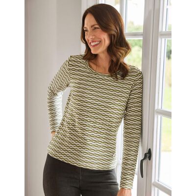 Avena Shirt Wabenstruktur Viskosemix - Avokado - female - Size: 38 Avena Shirt Wabenstruktur Viskosemix - Avokado - female - Size: 38