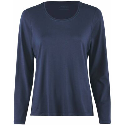 Avena Viskose-Shirt Langarm - Marine - female - Size: 46 Avena Viskose-Shirt Langarm - Marine - female - Size: 46
